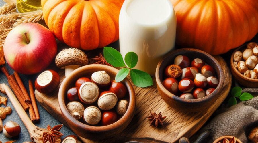 Ricette vegane con ingredienti autunnali: zucca, castagne e funghi
