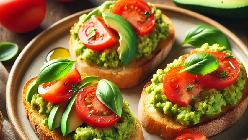 Bruschette con Avocado e Pomodoro