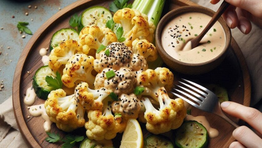 Cavolfiore Grigliato con Salsa Tahini