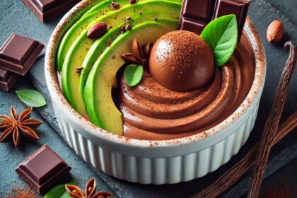 Mousse di Cioccolato Fondente e Avocado