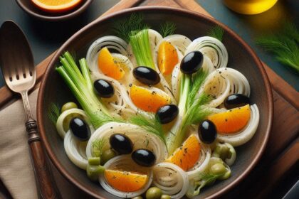 Insalata di Finocchi, Arance e Olive Nere