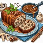 Secondo piatto vegano per il menù di Natale: Arrosto di Lenticchie e Noci con Salsa ai Funghi