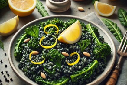Primo Piatto Vegano per il Cenone di Capodanno: Risotto al Cavolo Nero e Limone