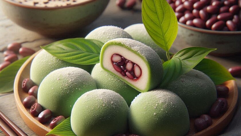Mochi al Tè Verde e Fagioli Rossi